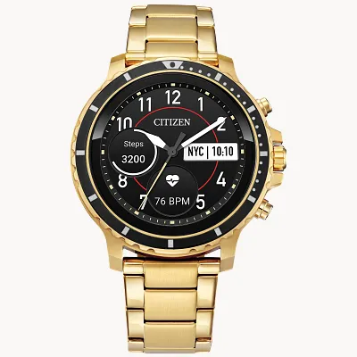 シチズン Citizen スマートウォッチ ステンレス CZ メンズ 44MM シチズン Citizen スマートウォッチ ステンレス CZ メンズ 44MM